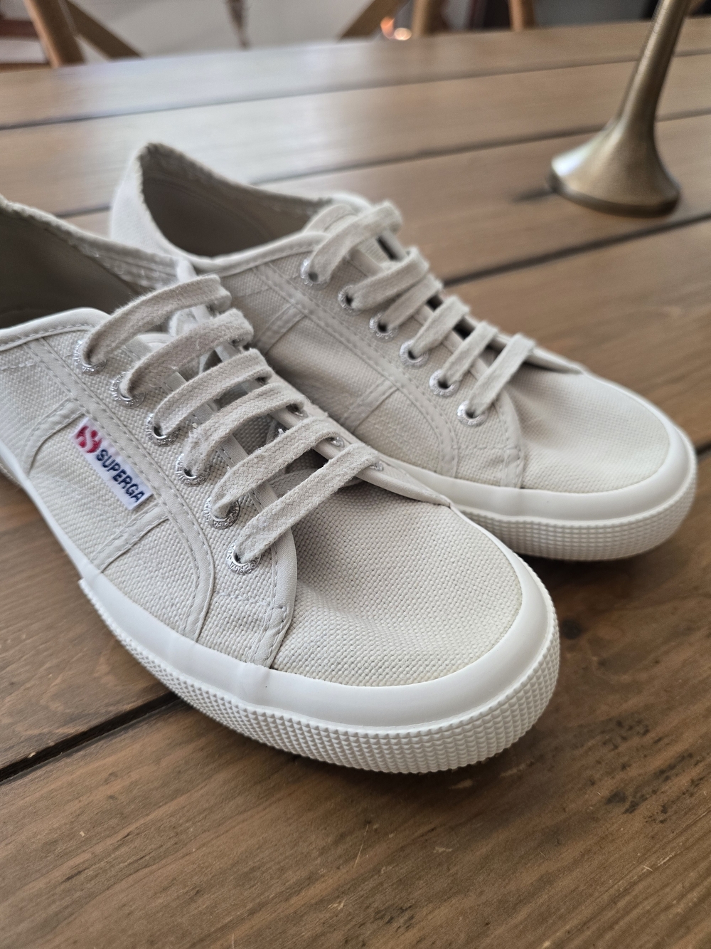 BRAND NEW Superga Cotu Classic Canvas Sneakers in Light Beige (US Size 8)